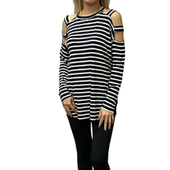 Cherish Tops - Cherish Women’s Long Sleeve Cold Shoulder Top Sz S NWOT